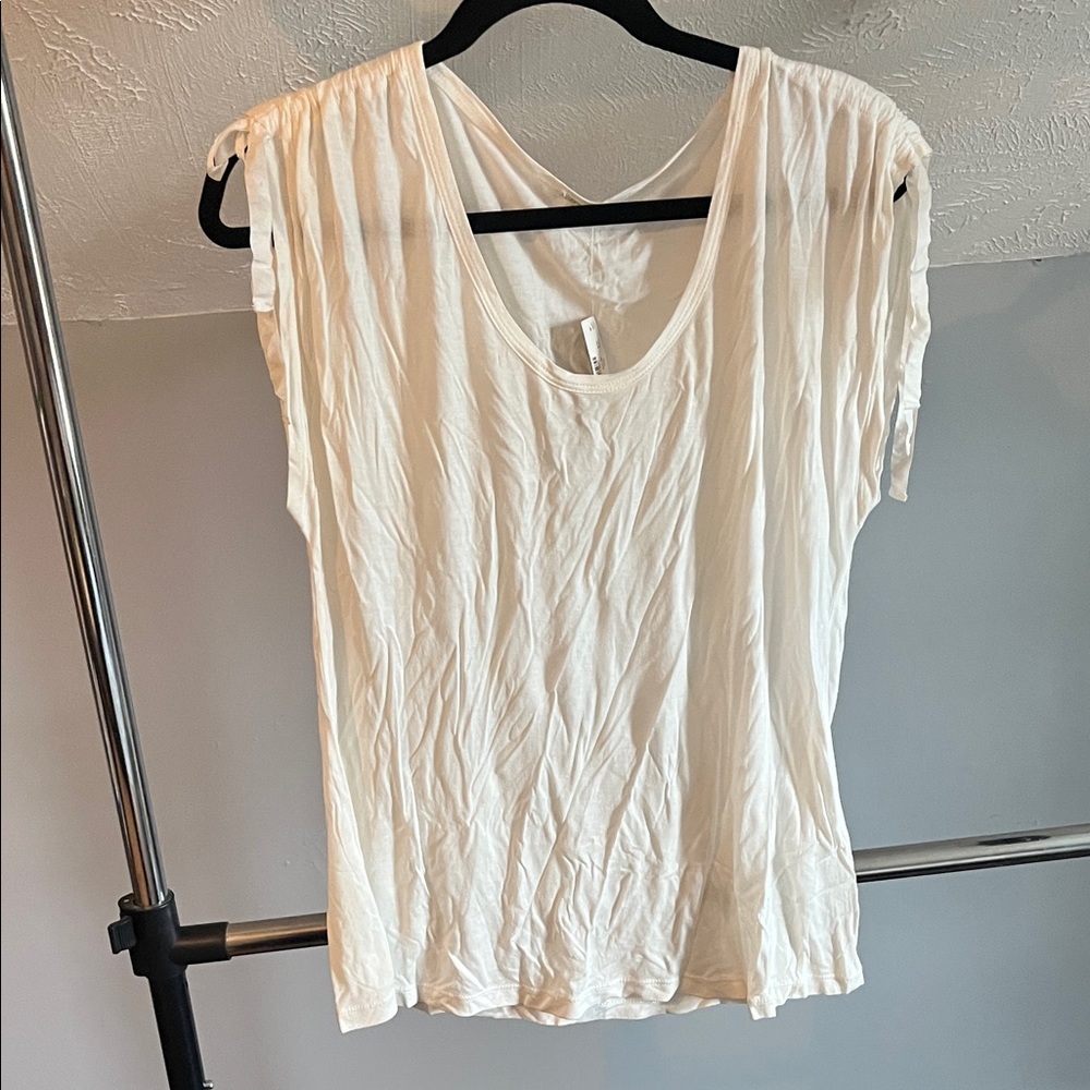 J. Crew White Short Sleeve Top